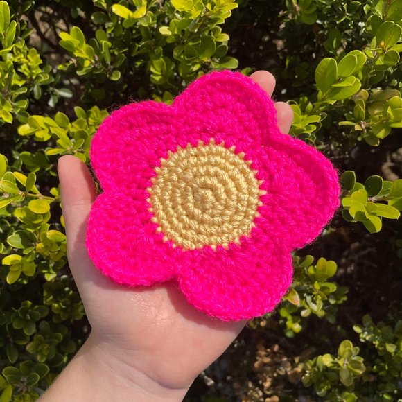 Handmade Kuromi Inspired Crochet Coasters - Picture 5 of 5